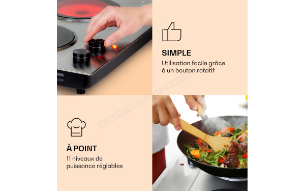 KLARSTEIN Ramsey Argent - Panneau de commandes