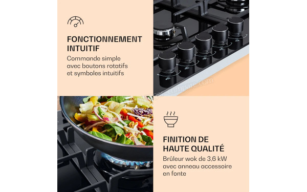 KLARSTEIN Ignito Chef Edition Noir - Panneau de commandes