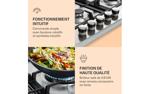 KLARSTEIN Ignito Chef Edition Argent - Panneau de commandes