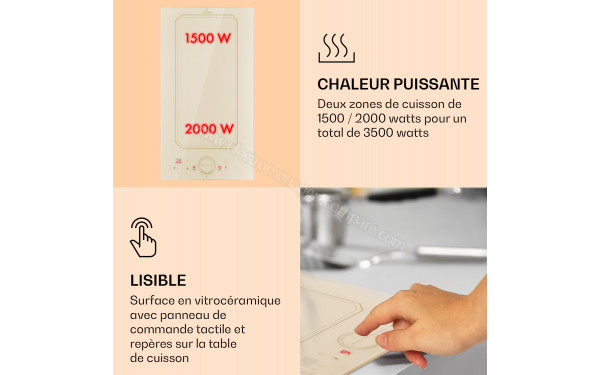 KLARSTEIN Victoria Domino Ivoire Induction - Mise en situation