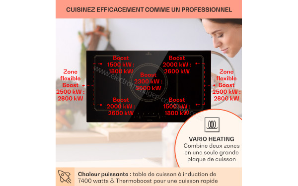 KLARSTEIN Victoria 5 Flex Noir - Puissance des foyers