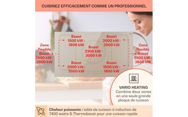 KLARSTEIN Victoria 5 Flex Ivoire - Puissance des foyers