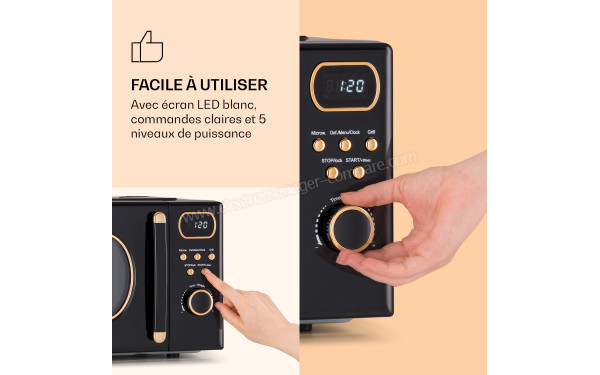 KLARSTEIN Julieta 20L Noir - Panneau de commandes