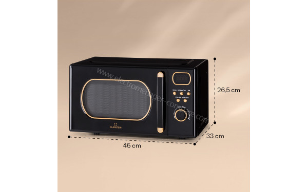 KLARSTEIN Julieta 20L Noir - Dimensions