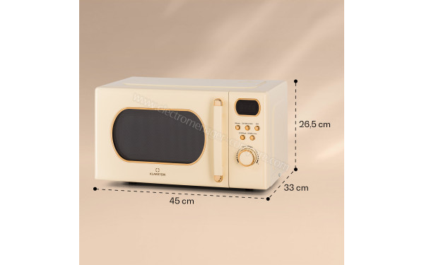 KLARSTEIN Julieta 20L Cr&egrave;me - Dimensions