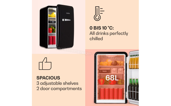 KLARSTEIN Audrey 70 L Noir - Mise en situation