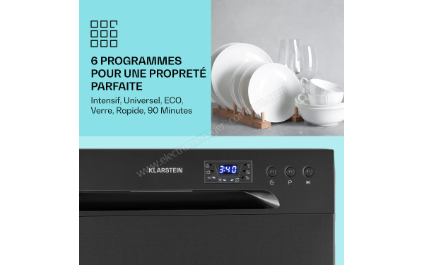 KLARSTEIN Amazonia 6 Anthracite - Panneau de commandes