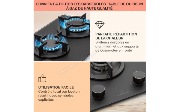 KLARSTEIN Firetale 2 Noir - Panneau de commandes