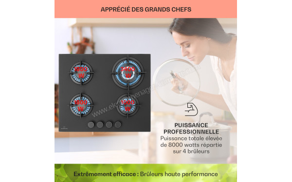 KLARSTEIN Firetale 4 Noir - Dimensions