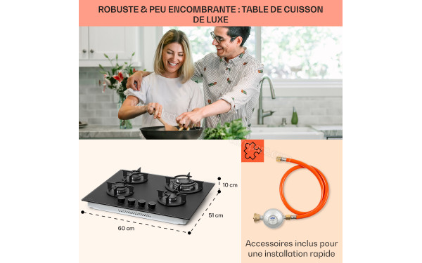 KLARSTEIN Firetale 4 Noir - Dimensions