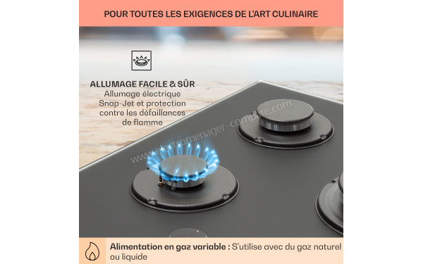 KLARSTEIN Firetale 5 Noir - Zoom sur le foyer Auxiliaire