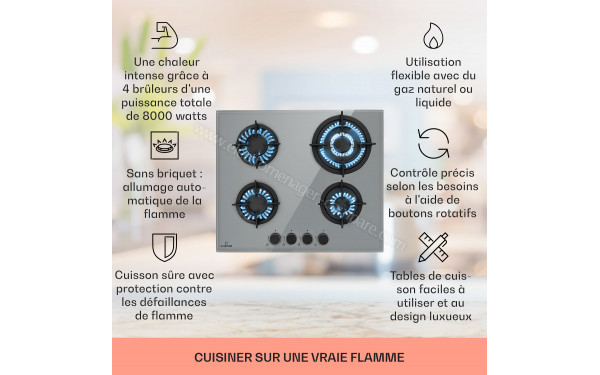 KLARSTEIN Firetale 4 Gris - Mise en situation