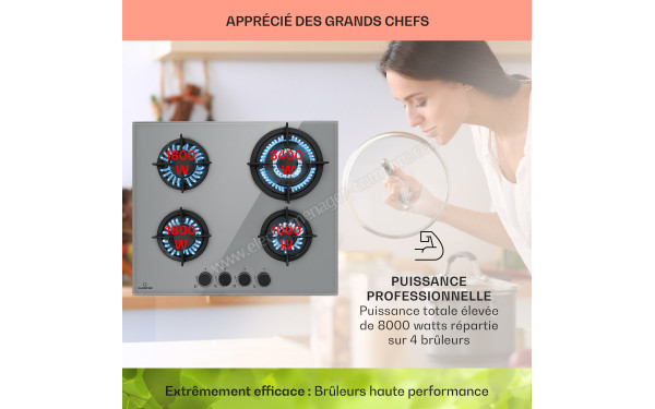 KLARSTEIN Firetale 4 Gris - Mise en situation