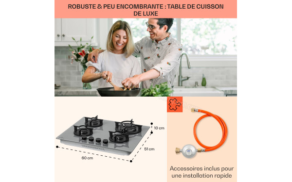 KLARSTEIN Firetale 4 Gris - Dimensions