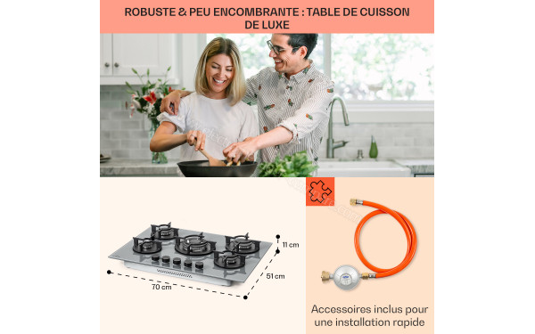 KLARSTEIN Firetale 5 Gris - Dimensions