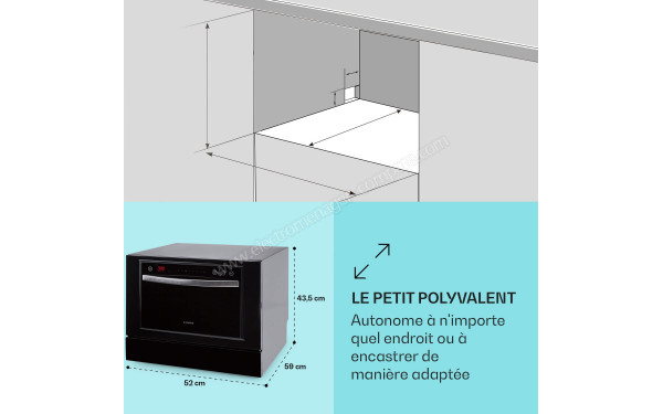 KLARSTEIN Havasia UV 6 Luminance Noir - Dimensions