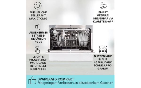 KLARSTEIN Amazonia 6 Smart Blanc - Vue de l'int&eacute;rieur