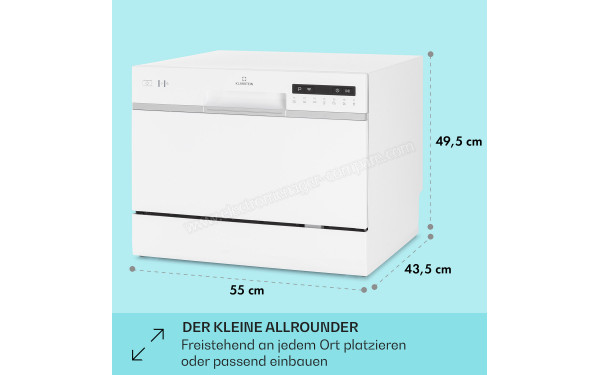 KLARSTEIN Amazonia 6 Smart Blanc - Dimensions