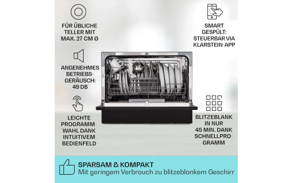 KLARSTEIN Amazonia 6 Smart Noir - Vue de l'int&eacute;rieur