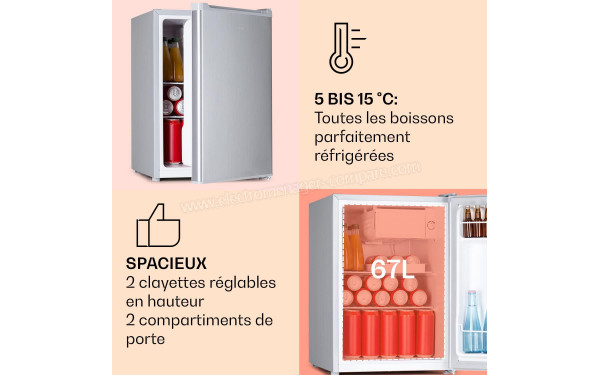 KLARSTEIN Fargo 67 Argent - Dimensions