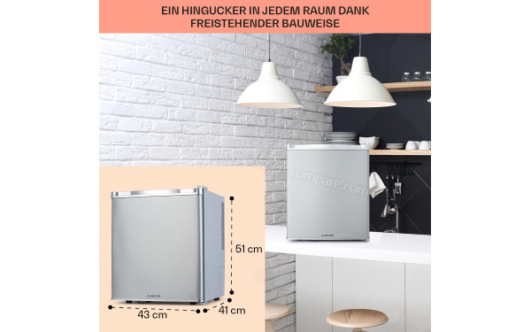 KLARSTEIN Happy Hour 38 Argent - Dimensions