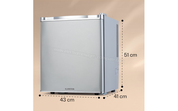 KLARSTEIN Happy Hour 38 Argent - Dimensions