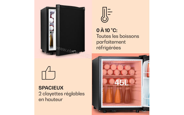 KLARSTEIN Happy Hour 45 Noir - Dimensions