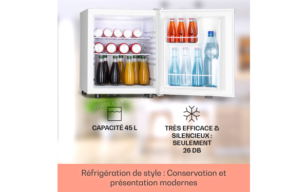 KLARSTEIN Happy Hour 45 Blanc - Vue de l'int&eacute;rieur