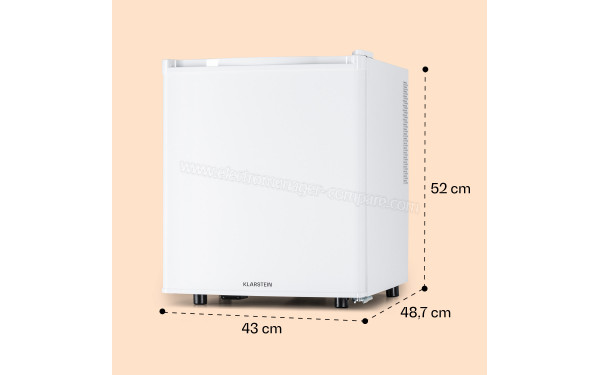KLARSTEIN Happy Hour 45 Blanc - Dimensions