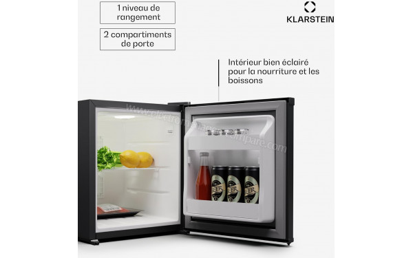 KLARSTEIN Matterhorn 28 Acier Inoxydable Noir - Vue de l'int&eacute;rieur