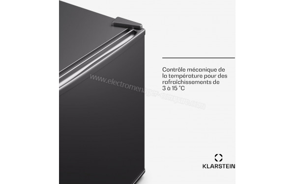 KLARSTEIN Matterhorn 44 Acier Inoxydable Noir - Vue du dessus