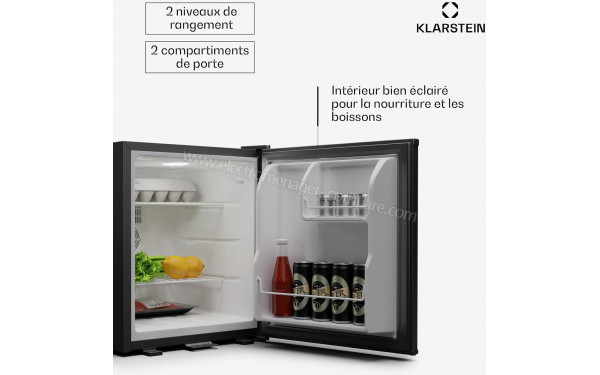 KLARSTEIN Matterhorn 44 Acier Inoxydable Noir - Vue de l'int&eacute;rieur