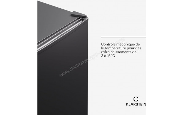 KLARSTEIN Matterhorn 68 Acier Inoxydable Noir - Vue du dessus