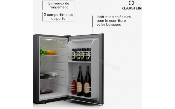 KLARSTEIN Matterhorn 68 Acier Inoxydable Noir - Vue de l'int&eacute;rieur