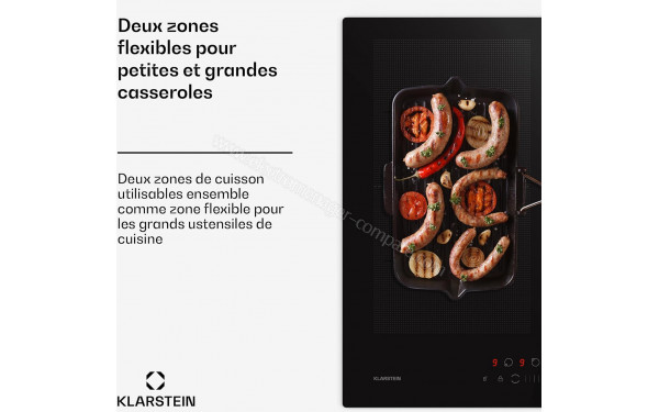 KLARSTEIN Chef-Fusion Down Air System 60 Noir - Zones flexibles