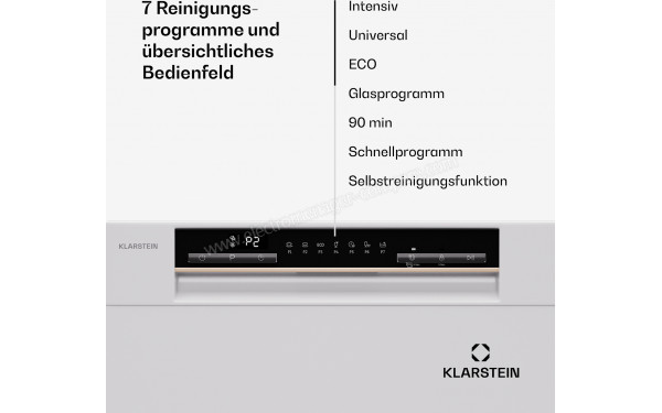 KLARSTEIN Amazonia 8 Eco Blanc - Panneau de commandes