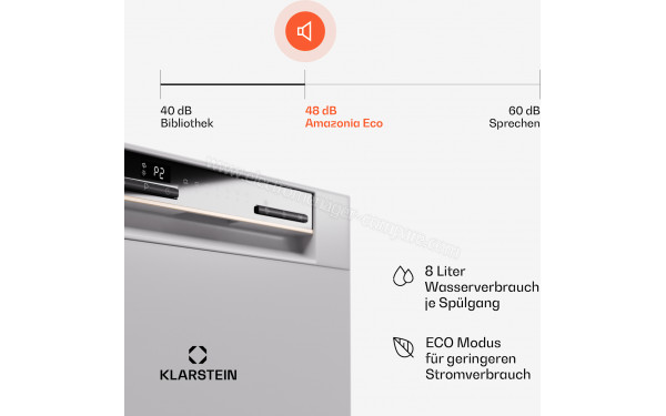 KLARSTEIN Amazonia 8 Eco Blanc - Panneau de commandes