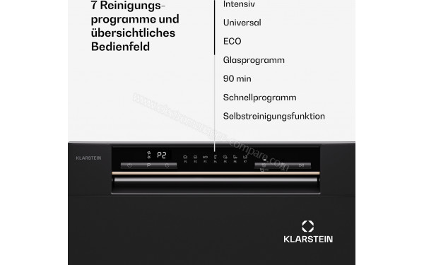 KLARSTEIN Amazonia 8 Eco Noir - Panneau de commandes