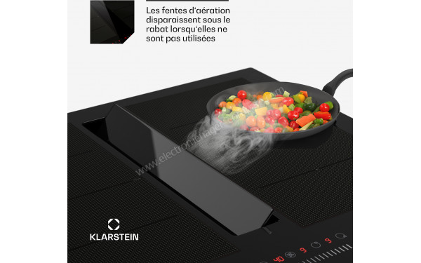 KLARSTEIN Chef-Fusion Down Air System 72 Noir - Hotte int&eacute;gr&eacute;e