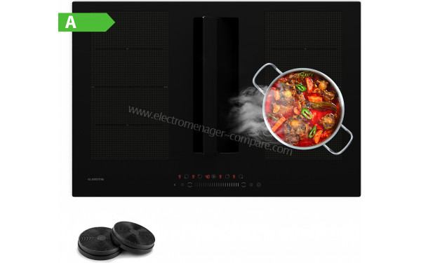 KLARSTEIN Chef-Fusion Down Air System 77 Noir - Vue du dessus