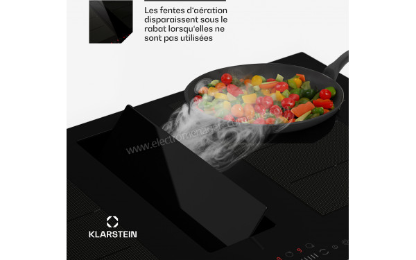 KLARSTEIN Chef-Fusion Down Air System 90 Noir - Hotte int&eacute;gr&eacute;e