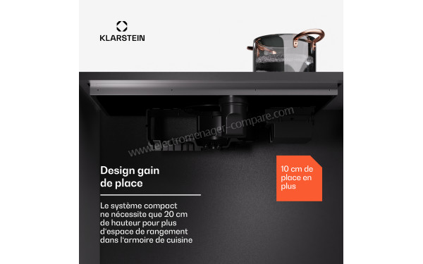 KLARSTEIN AirJet 83 Down Air System Noir - Mise en situation