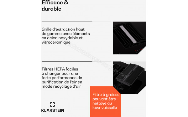 KLARSTEIN AirJet 90 Down Air System Noir - Mise en situation