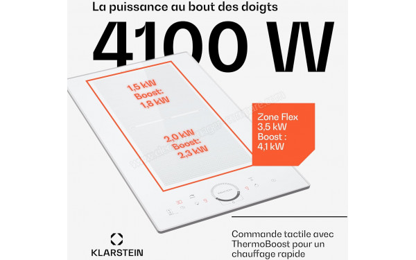 KLARSTEIN Delicatessa Domino Prime Blanc - Dimensions