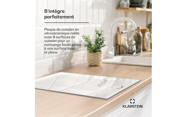KLARSTEIN Delicatessa Domino Prime Blanc - Mise en situation