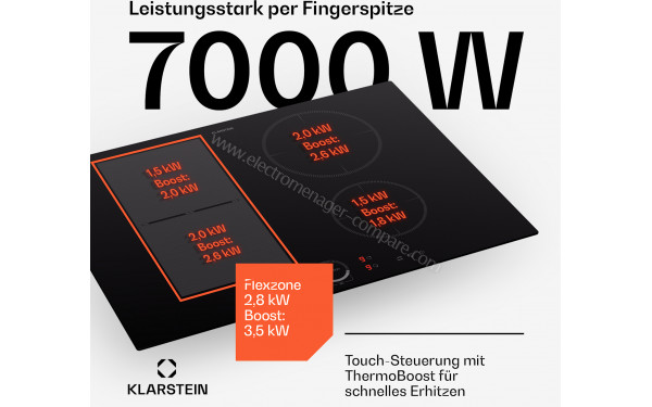 KLARSTEIN Delicatessa 70 Hybrid Noir - Dimensions