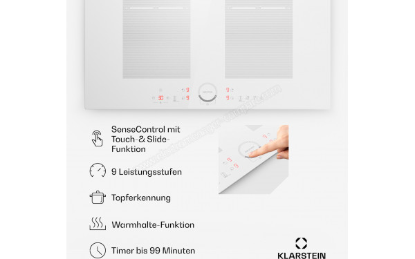 KLARSTEIN Delicatessa 70 Flex Blanc - Panneau de commandes