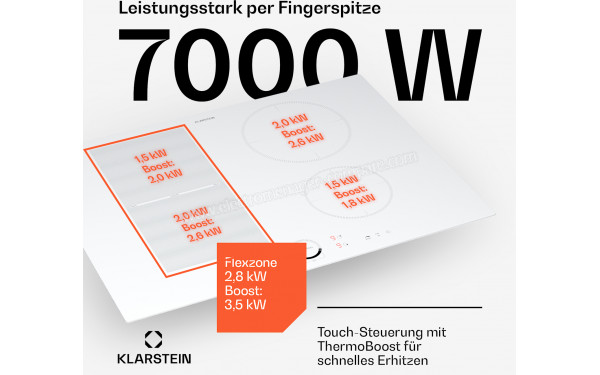 KLARSTEIN Delicatessa 70 Hybrid Blanc - Dimensions