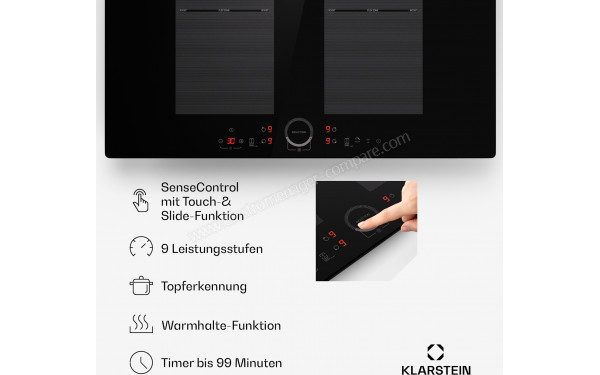 KLARSTEIN Delicatessa 77 Flex Noir - Panneau de commandes