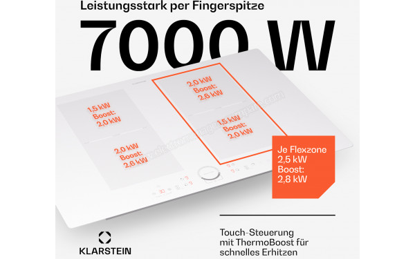 KLARSTEIN Delicatessa 77 Flex Blanc - Dimensions